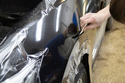 car paint protection film installing